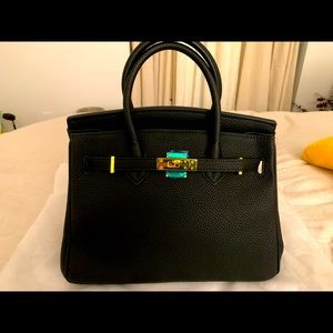 Vegan Birkin 30 Style Bag